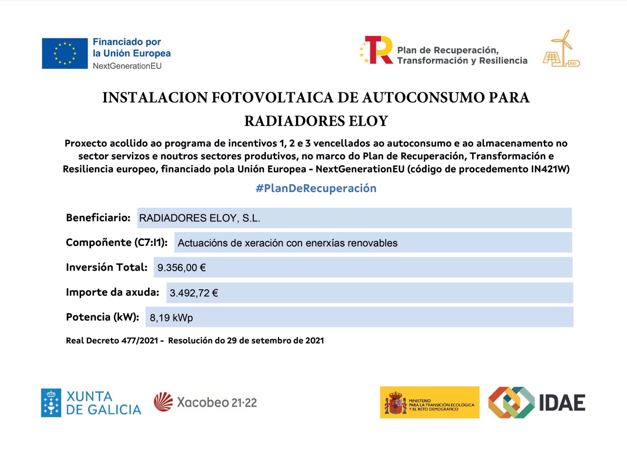 subvención placas solares